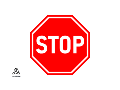 Stop images for children with autism